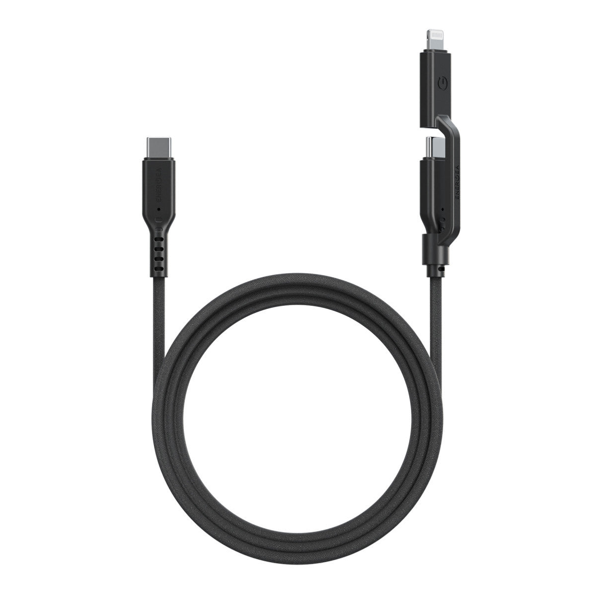 Flow Duo 2in1 1.5M 240W Type-C to Type-C ve Lightning PD Kablo