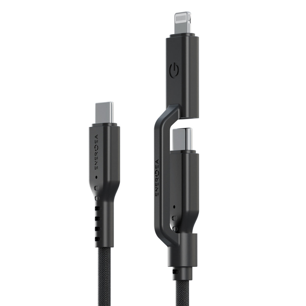 Flow Duo 2in1 1.5M 240W Type-C to Type-C ve Lightning PD Kablo