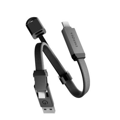 Sheath Key 15cm 60W 2in1 Type-C to Type-C ve USB-A Kablo