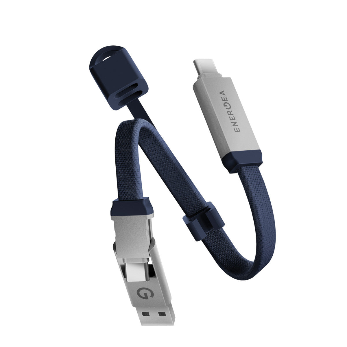 Sheath Key 15cm 60W 2in1 Type-C to Type-C ve USB-A Kablo