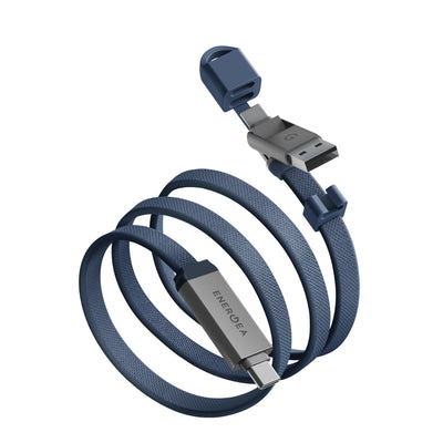 Sheath Travel 1.2M 60W 2in1 Type-C to Type-C ve USB-A Kablo