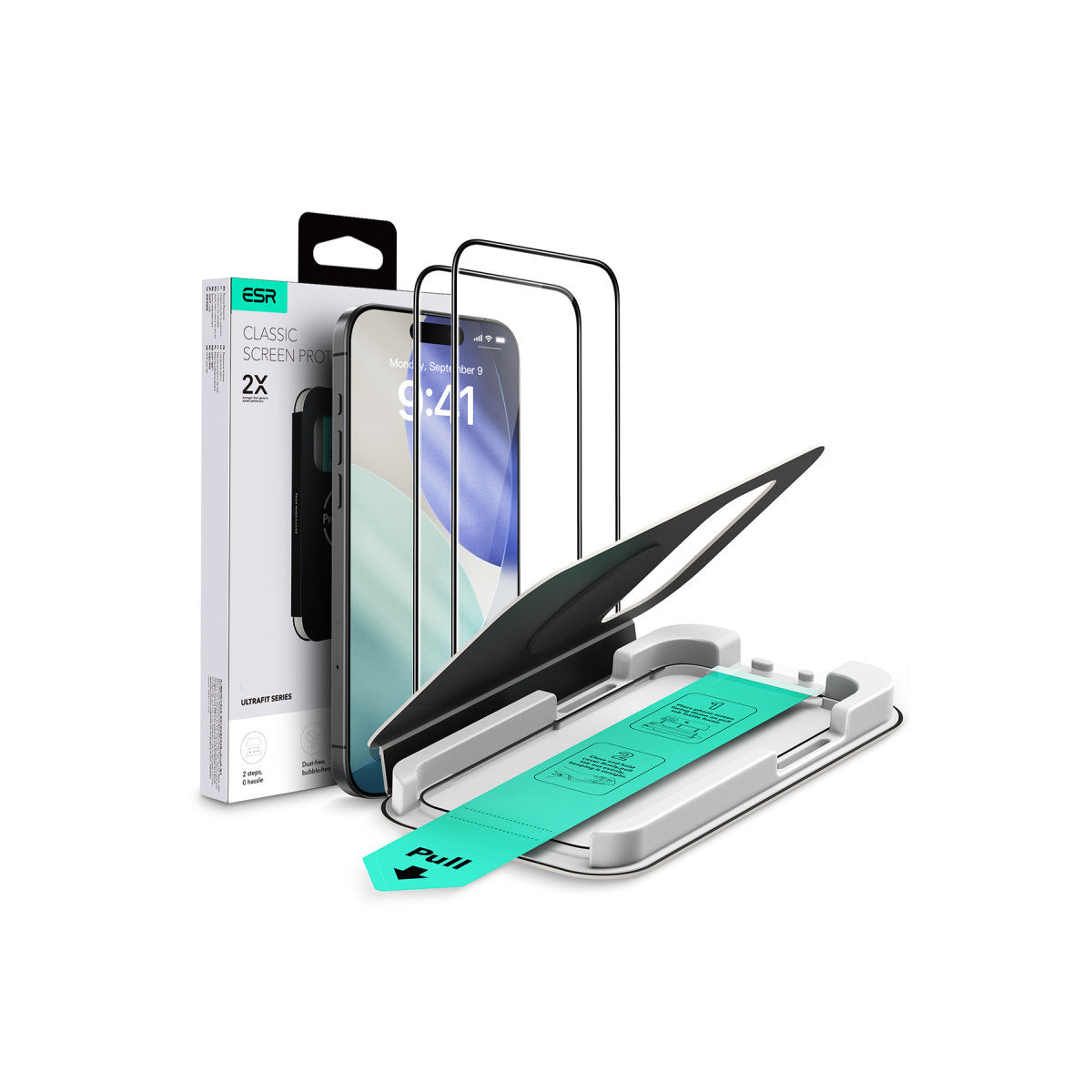 UltraFit Classic Kolay Kurulum Ekran Koruyucu - iPhone 16 Pro