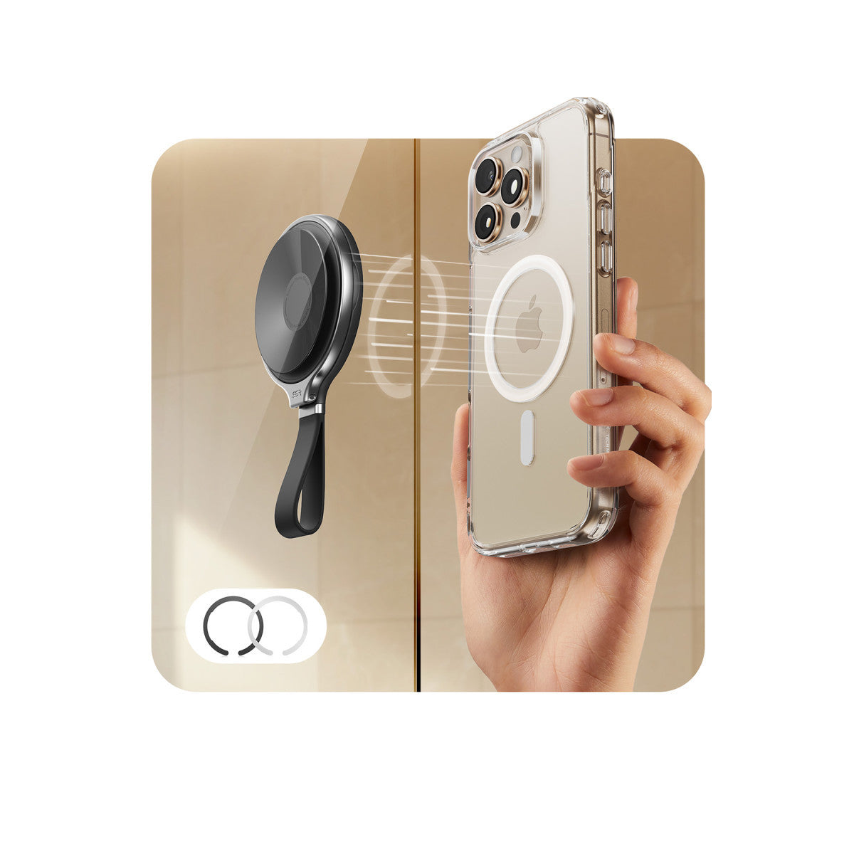 HaloLock Vantuzlu Magsafe Grip-Fit Stand