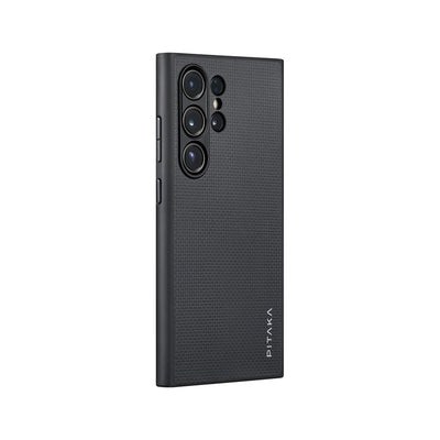Ultra-Slim Classic Black-Grey Twill Serisi Kılıf - Samsung S24 Ultra