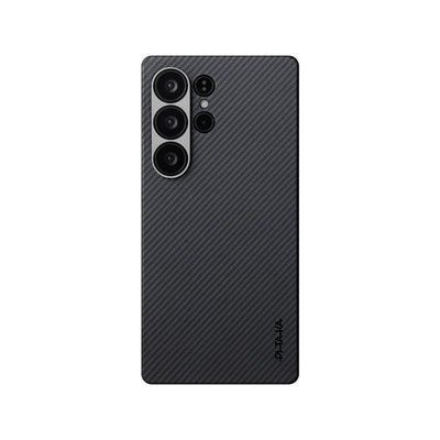 Ultra-Slim Classic Black-Grey Twill Serisi Kılıf - Samsung S25 Ultra