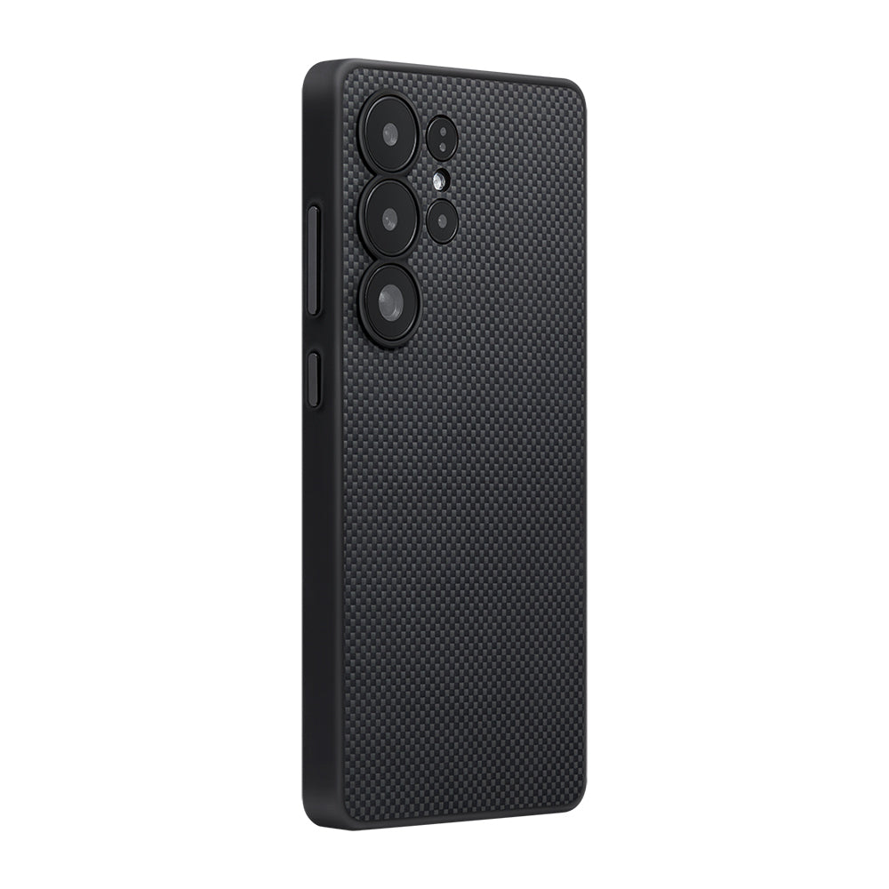 Aramid Fiber 3 Fonksiyon Butonlu Pitaka PinButton Serisi Kılıf - Samsung S25 Ultra