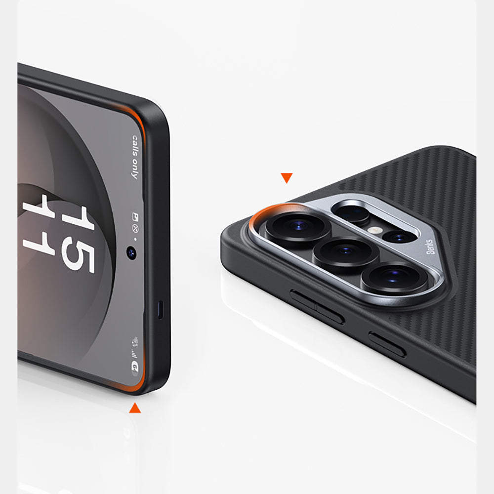 Karbon Hybrid Kevlar Kılıf - Samsung S26 Ultra