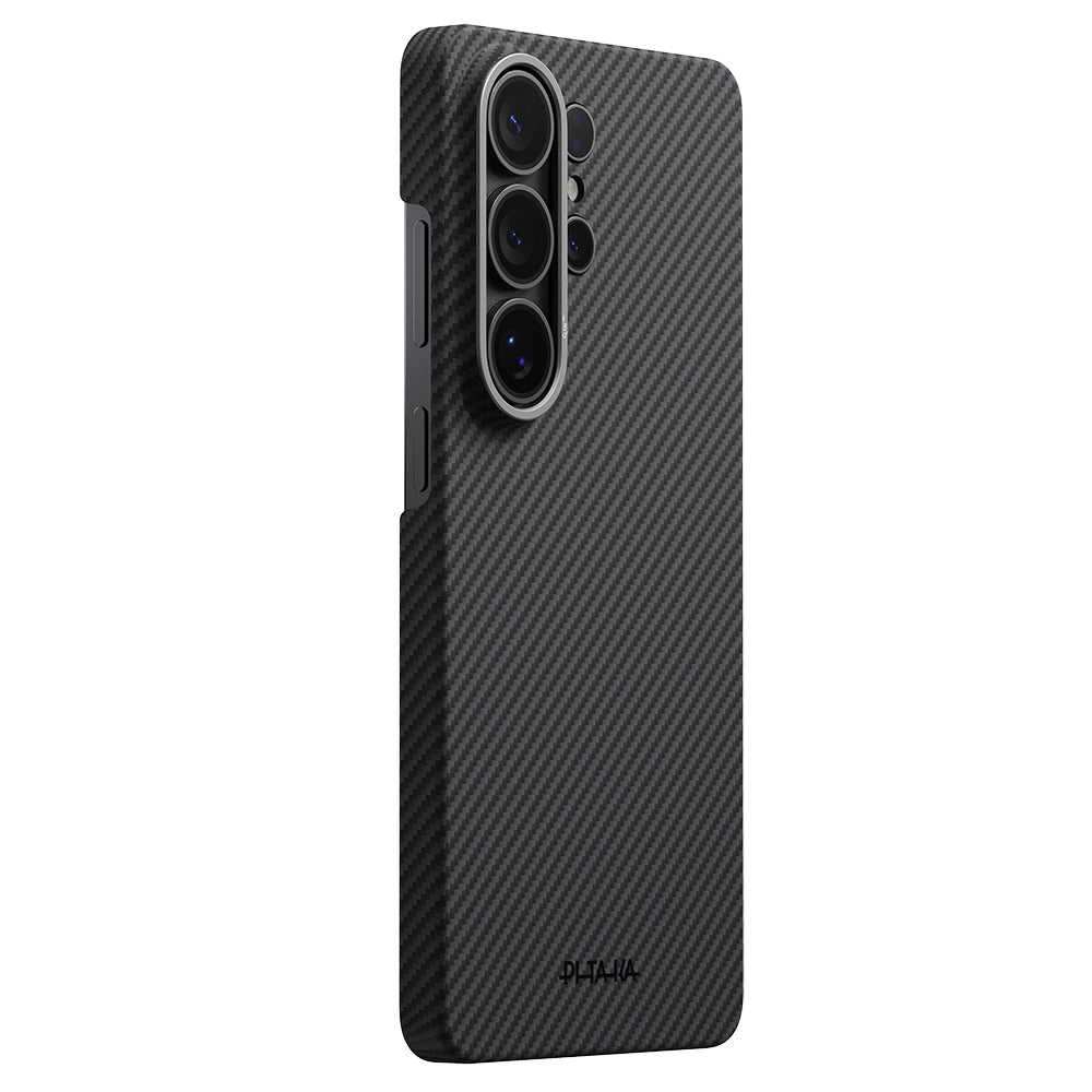 Ultra-Slim Classic Black-Grey Twill Serisi Kılıf - Samsung S26 Ultra