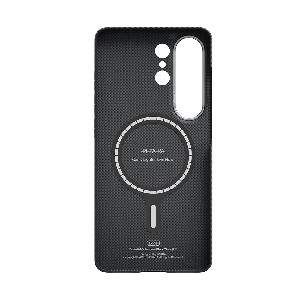 Ultra-Slim Classic Black-Grey Twill Serisi Kılıf - Samsung S26 Ultra