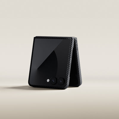 Ultra-Slim Classic Black-Grey Twill Serisi Kılıf - Samsung Z Flip 7