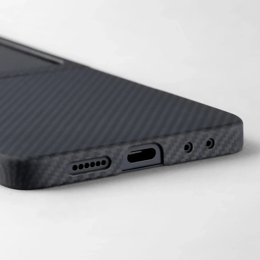 Ultra-Slim Classic Black-Grey Twill Serisi Kılıf - Samsung Z Flip 7