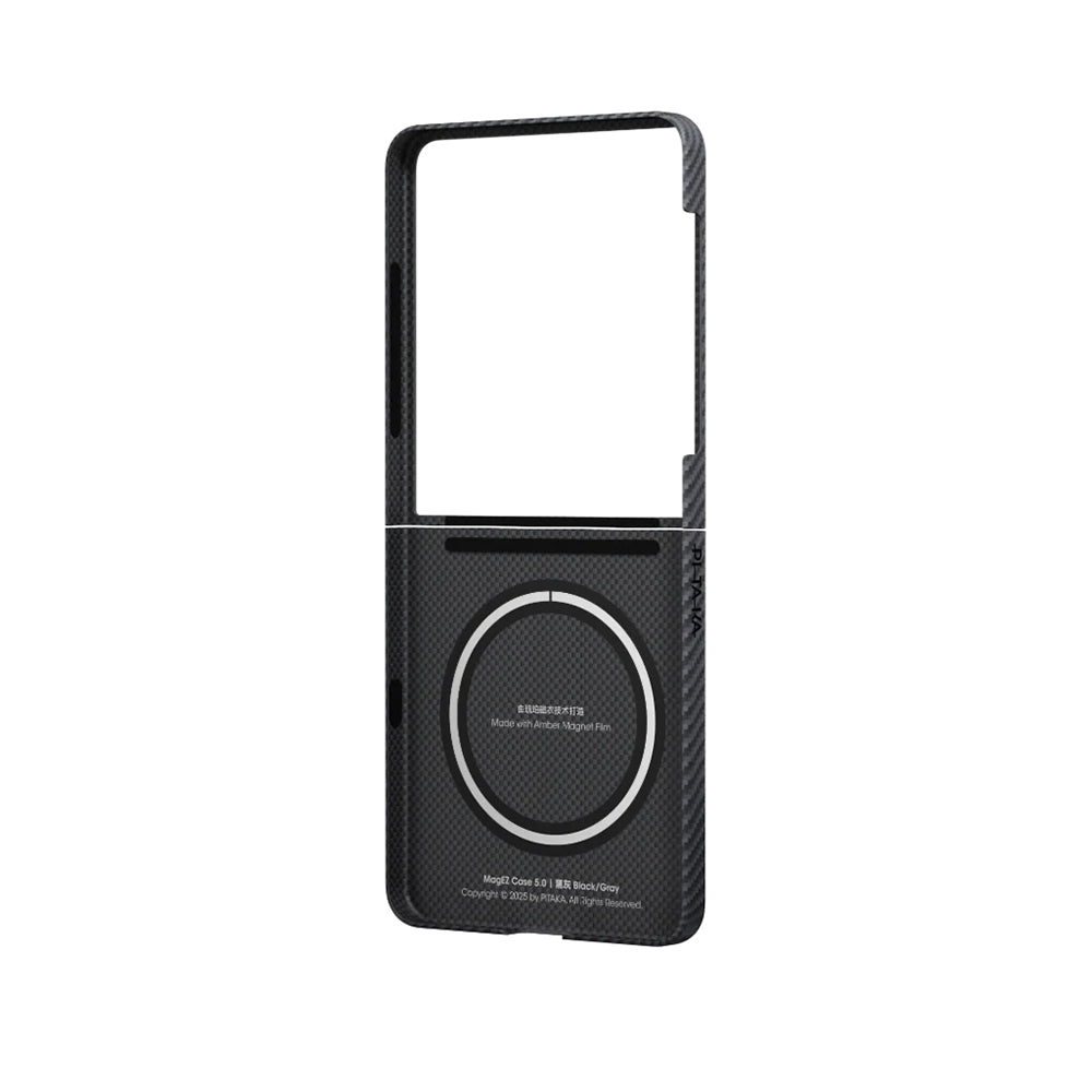 Ultra-Slim Classic Black-Grey Twill Serisi Kılıf - Samsung Z Flip 7