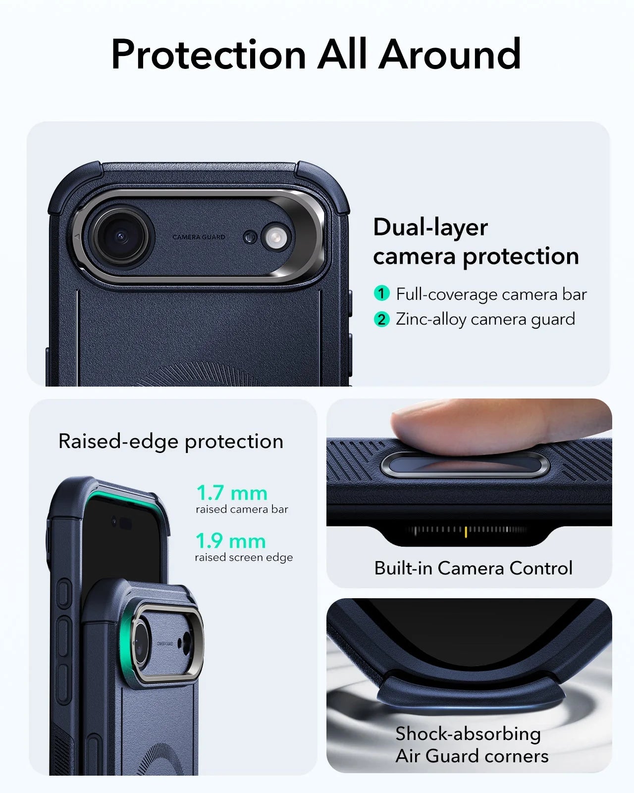 Cyber Tough Serisi Armor Kılıf - iPhone Air