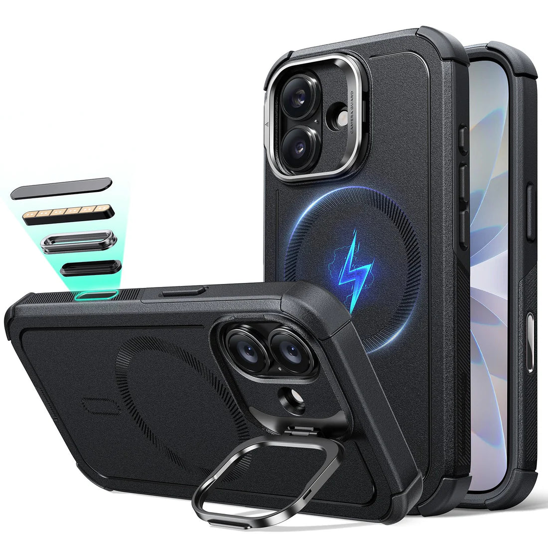 Cyber Tough Serisi Armor Kılıf - iPhone 17