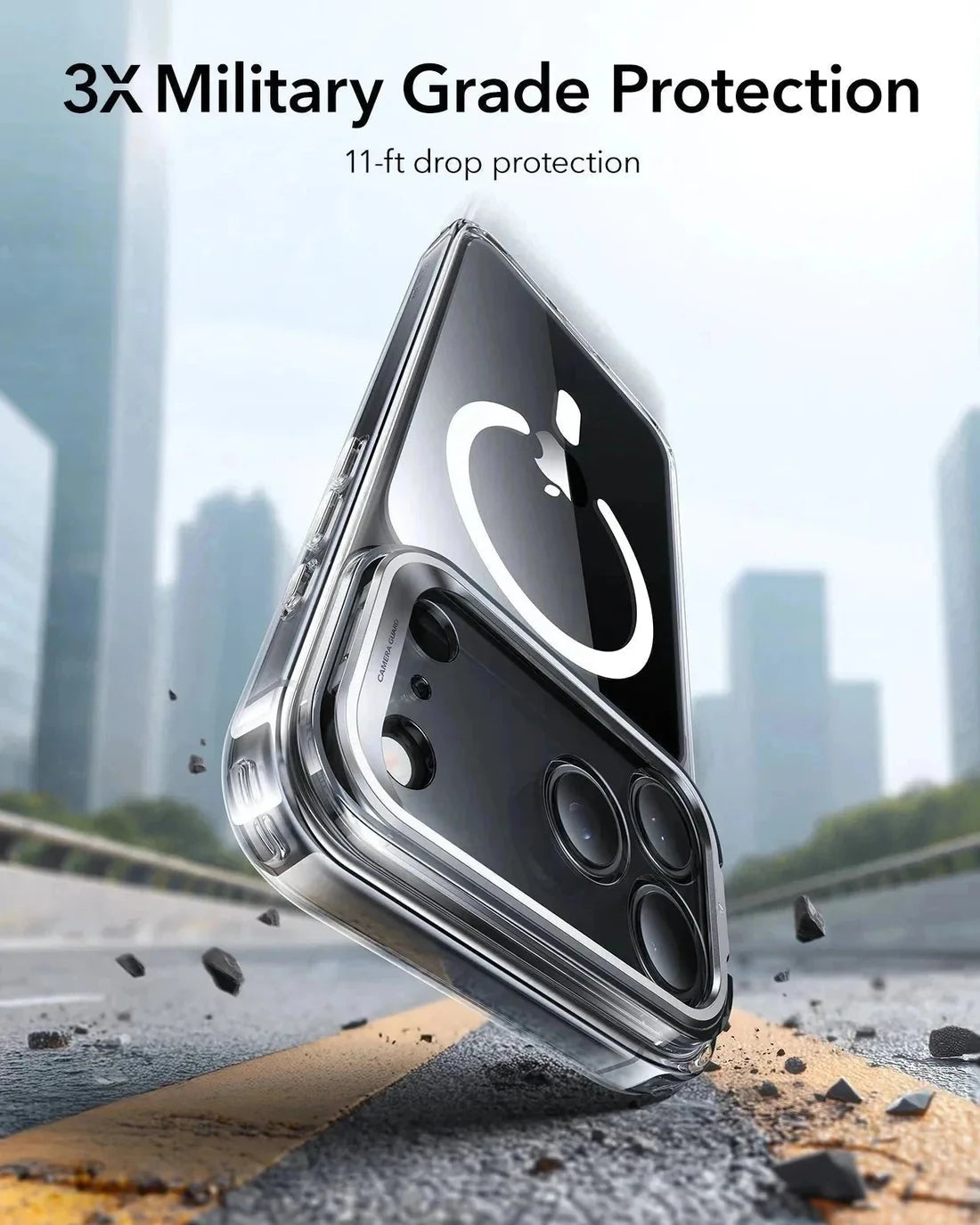 Classic Hybrid Serisi Standlı Kılıf - iPhone 17 Pro Max