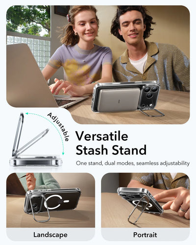 Classic Hybrid Serisi Standlı Kılıf - iPhone 17 Pro Max