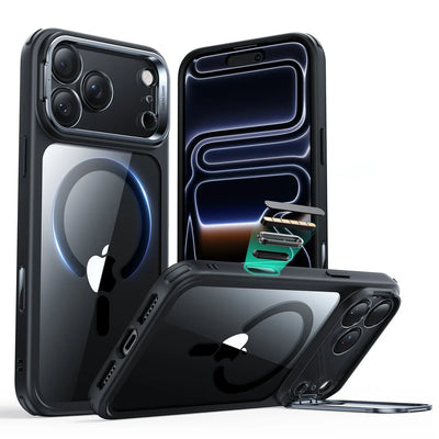 Classic Hybrid Serisi Standlı Kılıf - iPhone 17 Pro Max