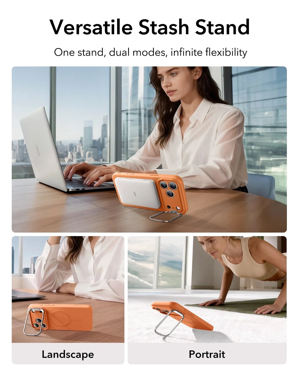 Cloud Soft Serisi Silicone Standlı Kılıf - iPhone 17 Pro