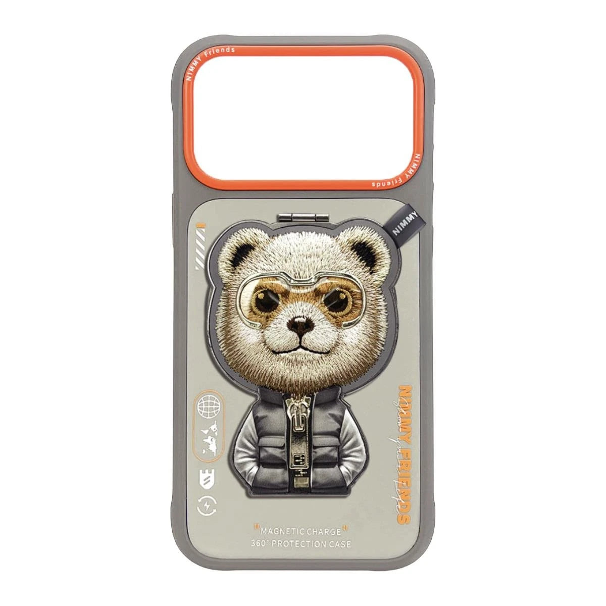 Gray Bear Serisi Popsoket Kılıf - iPhone 17 Pro