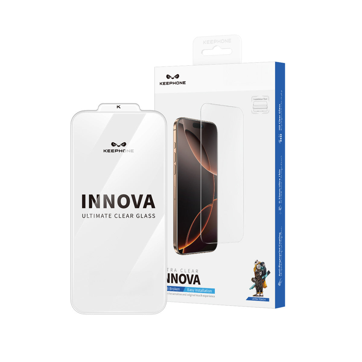 Innova Çerçevesiz Ekran Koruyucu - iPhone 15