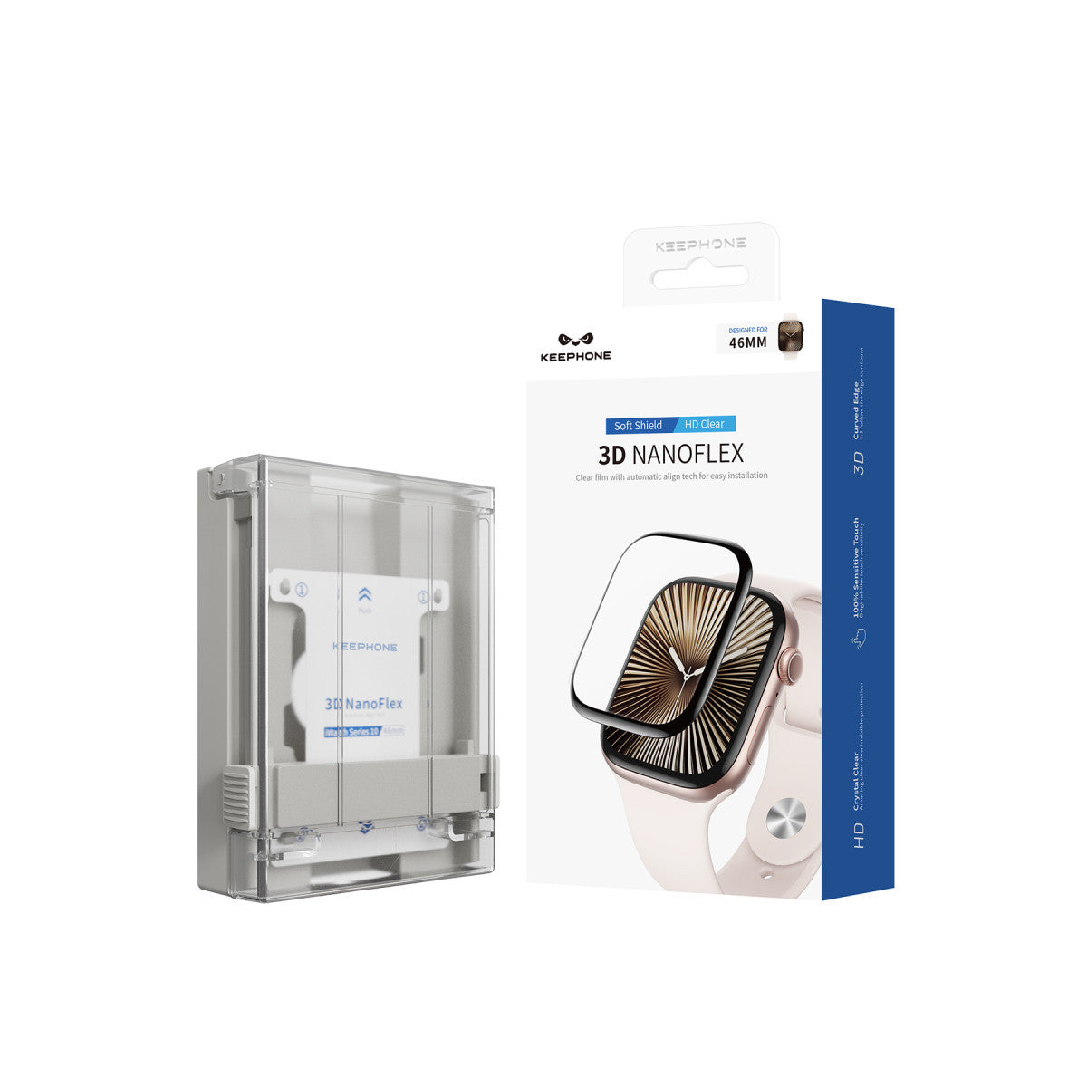 3D Shield Soft Kolay Uygulayama Aparatlı Watch Ekran Koruyucu ( 2 Adet )