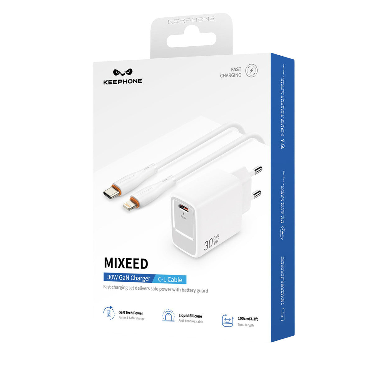 30W GaNTeknolojili Type-C Şarj Seti