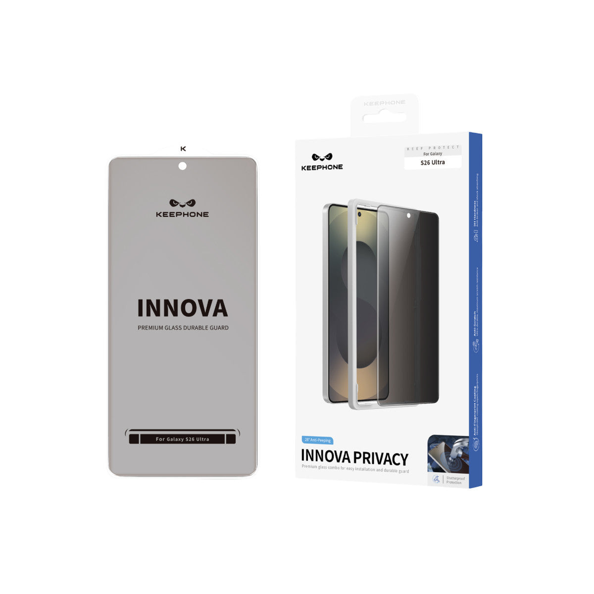 Innova Privacy Çerçevesiz Ekran Koruyucu - Samsung S26