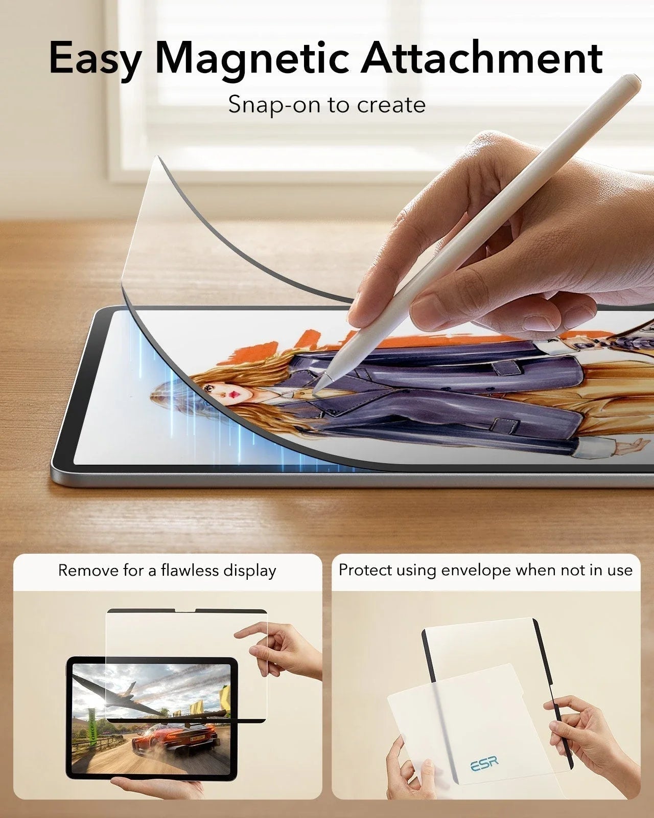 Paper-Feel Manyetik Ekran Koruyucu - iPad A16