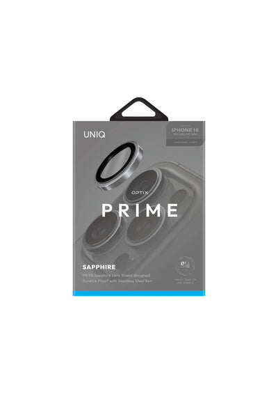 Optix Prime Sapphire Çelik Kamera Lens Koruyucu - iPhone 16 Pro / 16 Pro Max