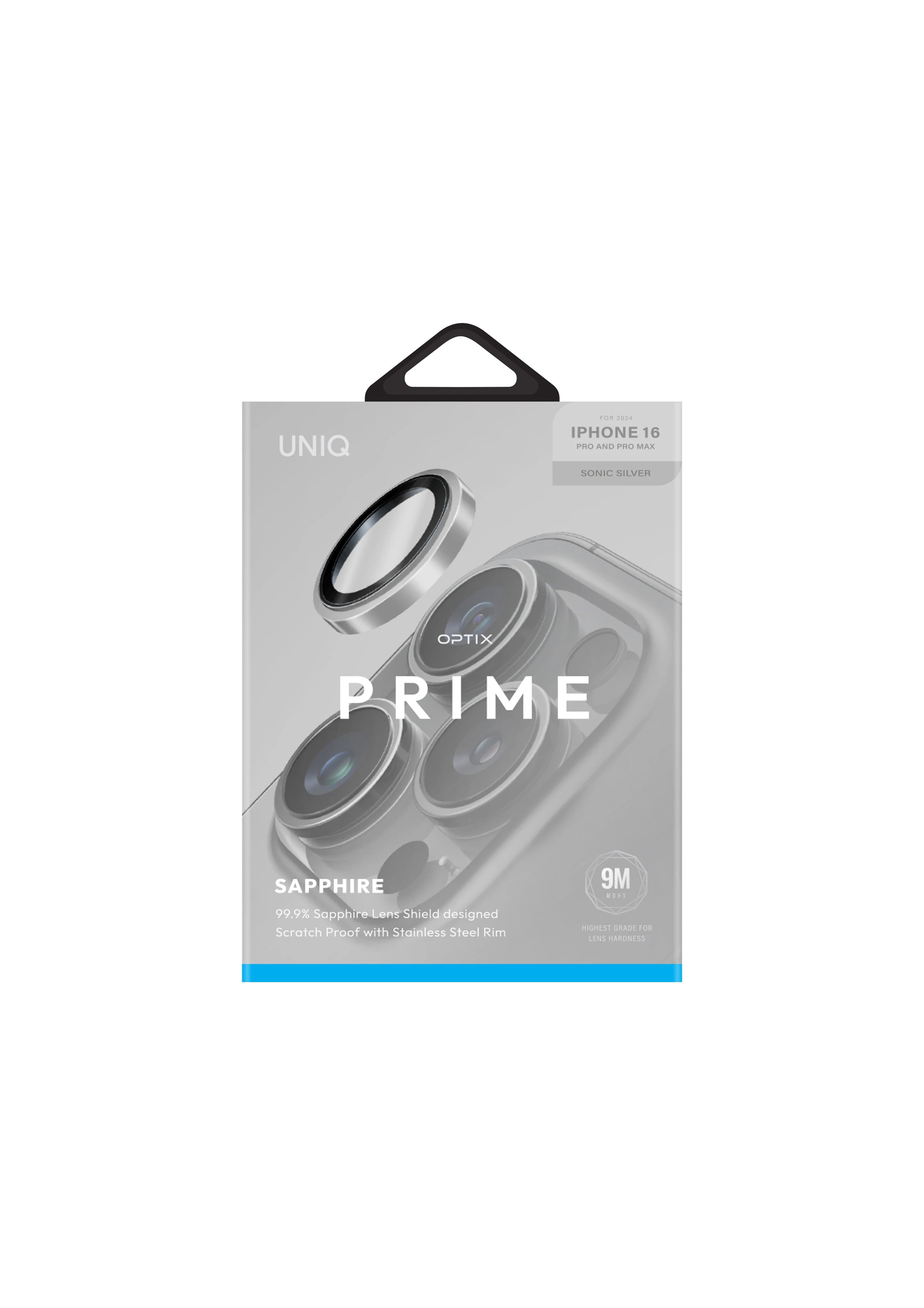 Optix Prime Sapphire Çelik Kamera Lens Koruyucu - iPhone 16 Pro / 16 Pro Max