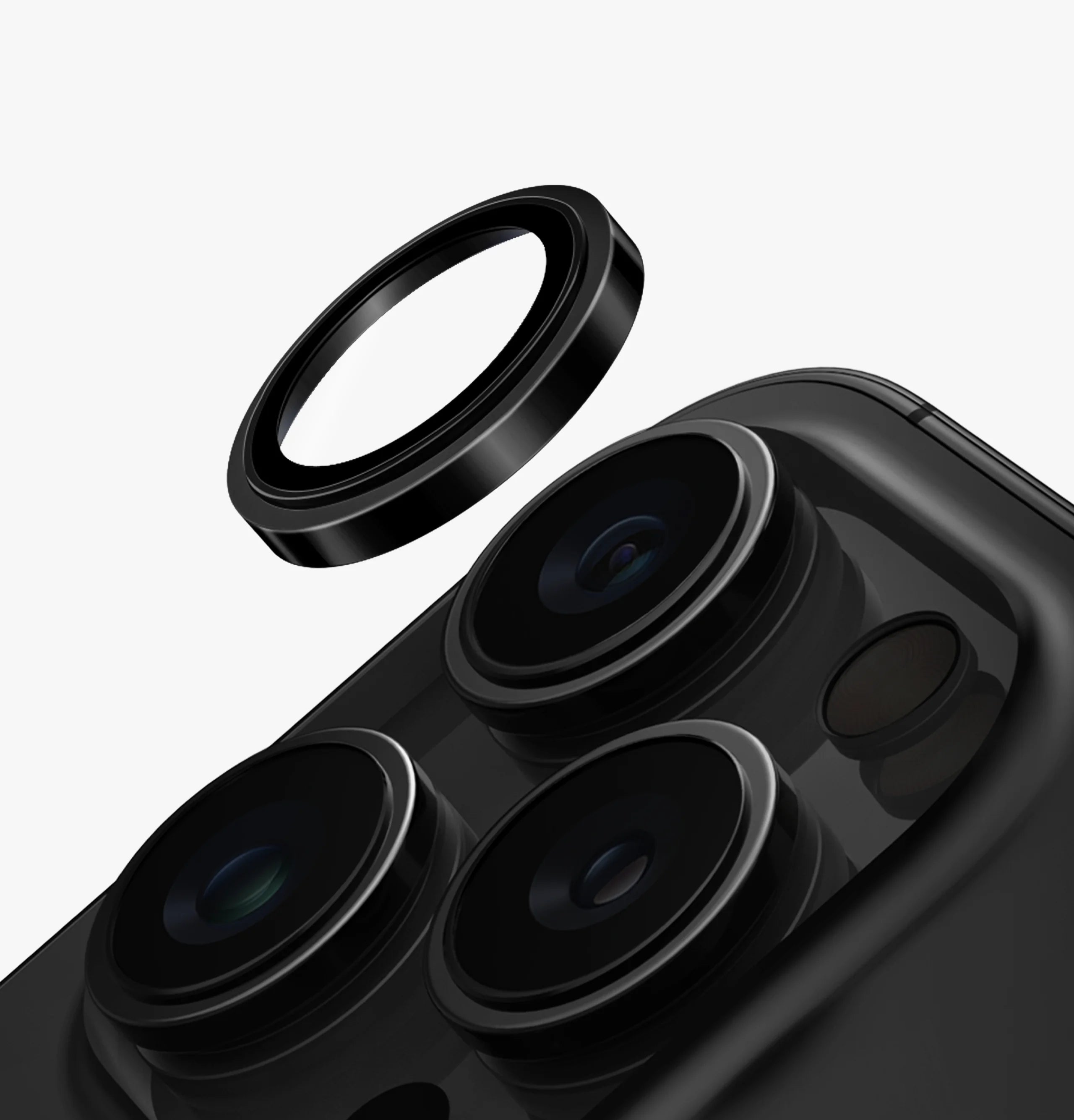 Optix Prime Sapphire Çelik Kamera Lens Koruyucu - iPhone 16 Pro / 16 Pro Max