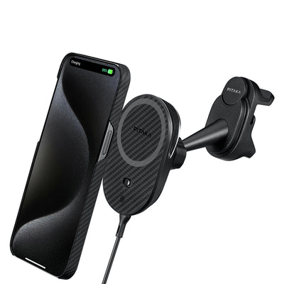 MagEZ Pro 2 Tesla Model Y / Model 3 Uyumlu Qi2 Aramid Fiber Araç Telefon Tutucu