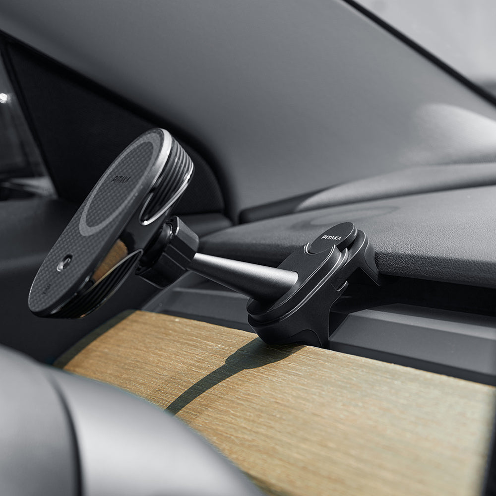 MagEZ Pro 2 Tesla Model Y / Model 3 Uyumlu Qi2 Aramid Fiber Araç Telefon Tutucu