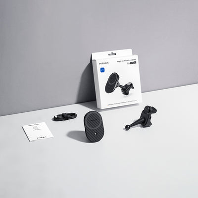 MagEZ Pro 2 Tesla Model Y / Model 3 Uyumlu Qi2 Aramid Fiber Araç Telefon Tutucu