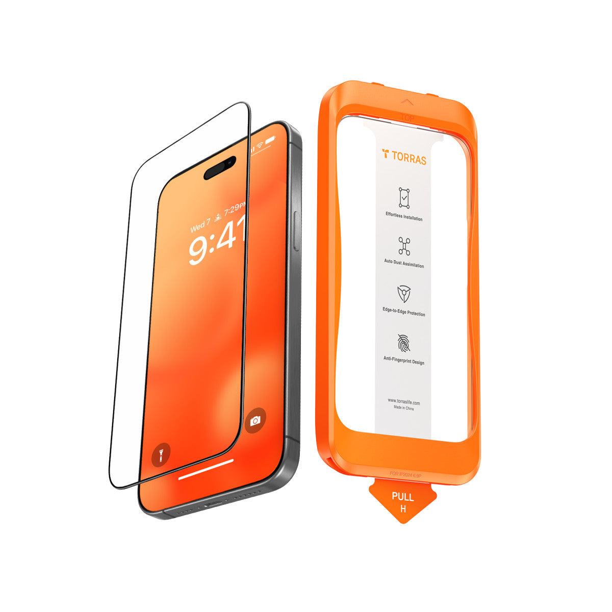 GlassGo Uygulama Aparatlı Ekran Koruyucu - iPhone 15