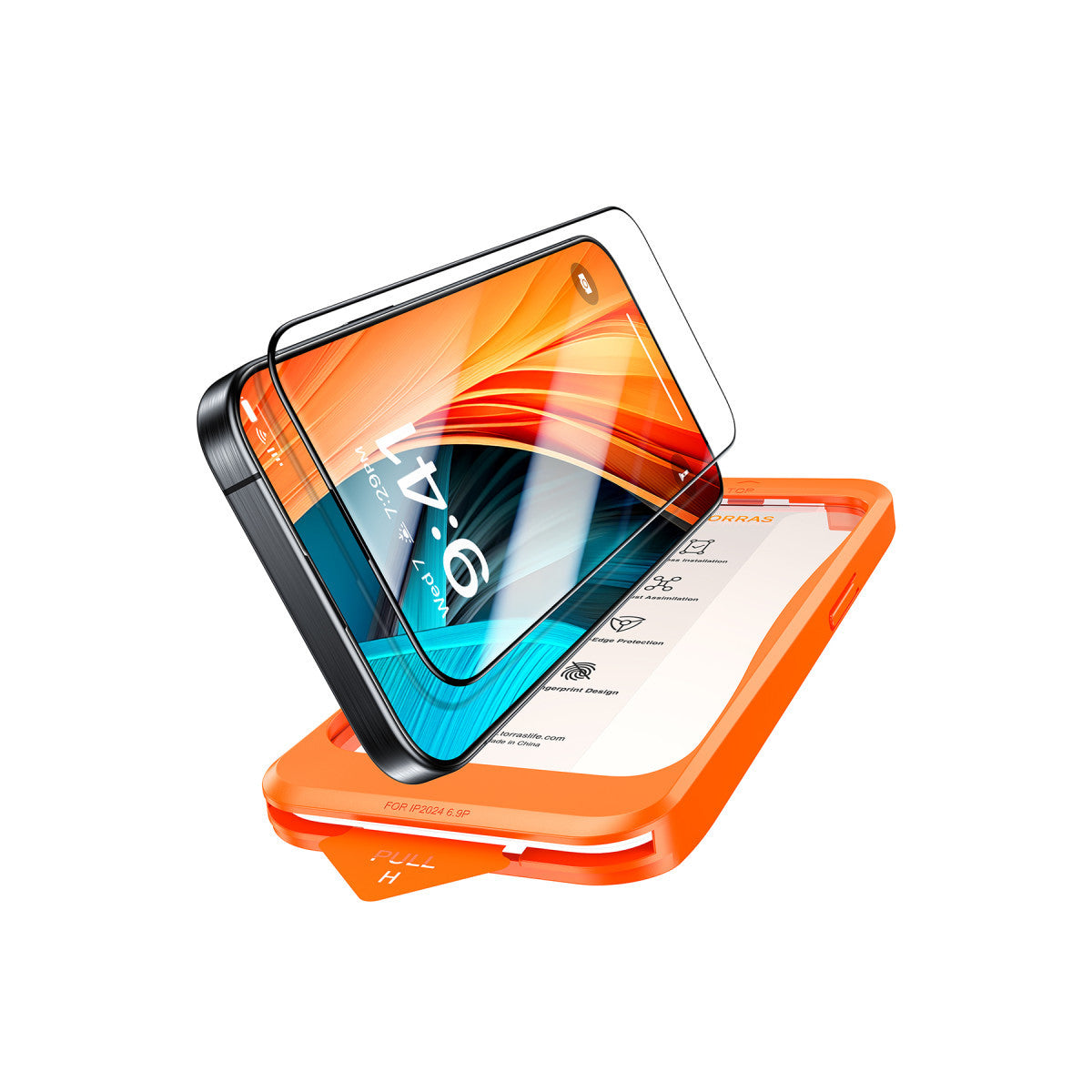 GlassGo Uygulama Aparatlı Ekran Koruyucu - iPhone 15