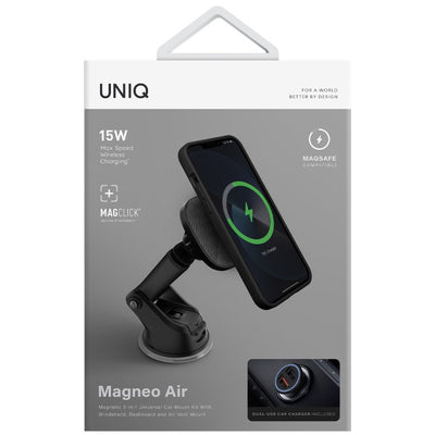 Magneo Air 2in1 Hem Petek Hem Panel için Uyumlu Magsafe Araç İçi Telefon Tutucu